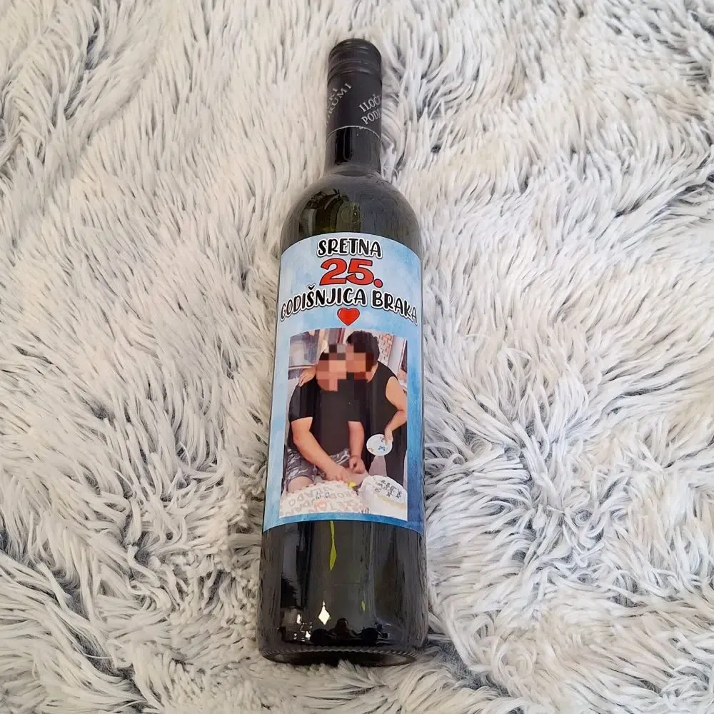 vino s natpisom za godišnjice - slika 4