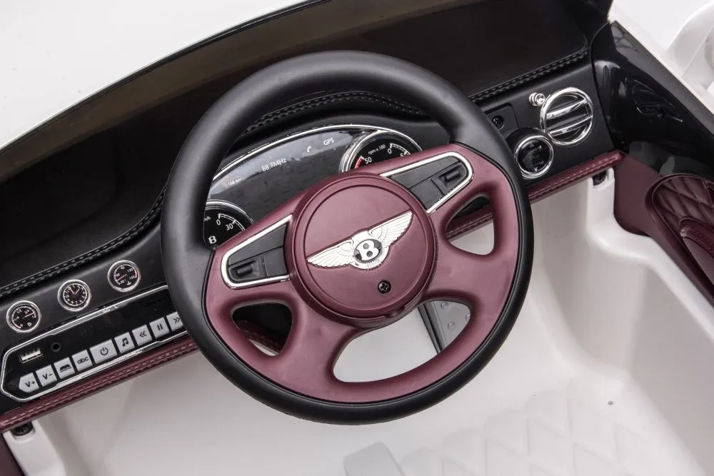 licencirani auto na akumulator bentley mulsanne - bijeli - slika 6
