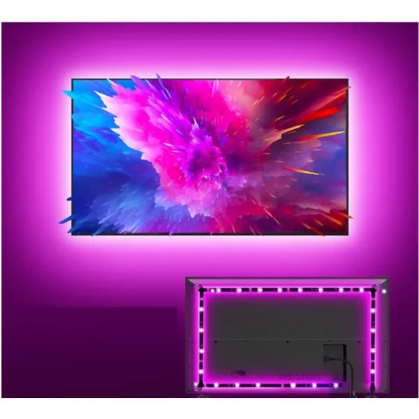 usb led traka 200 cm s daljinskim rgb relax tv - slika 7