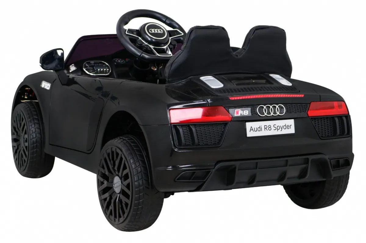 licencirani auto na akumulator audi r8 - crni - slika 4