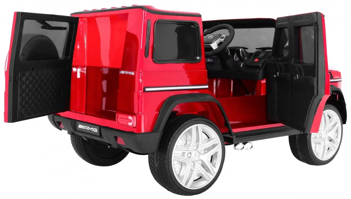 licencirani auto na akumultor mercedes g65 2 4g - crveni/lakirani - slika 3