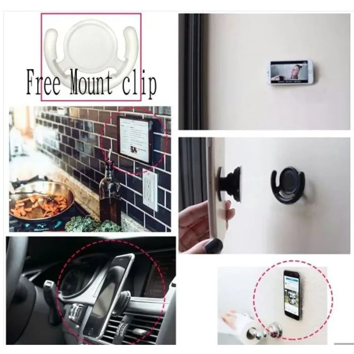 (5kom) 2u1 držač mobitela za automobil stalak za gledanje videa - slika 3