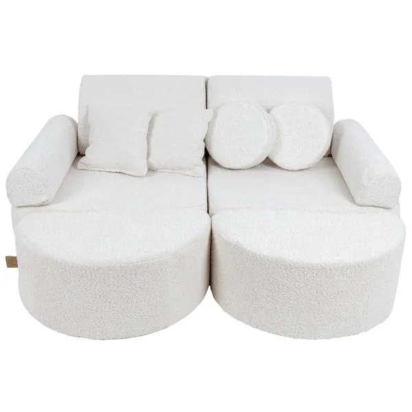 Srednja modularna sofa za djecu - Boucle White Plus - Zagreb