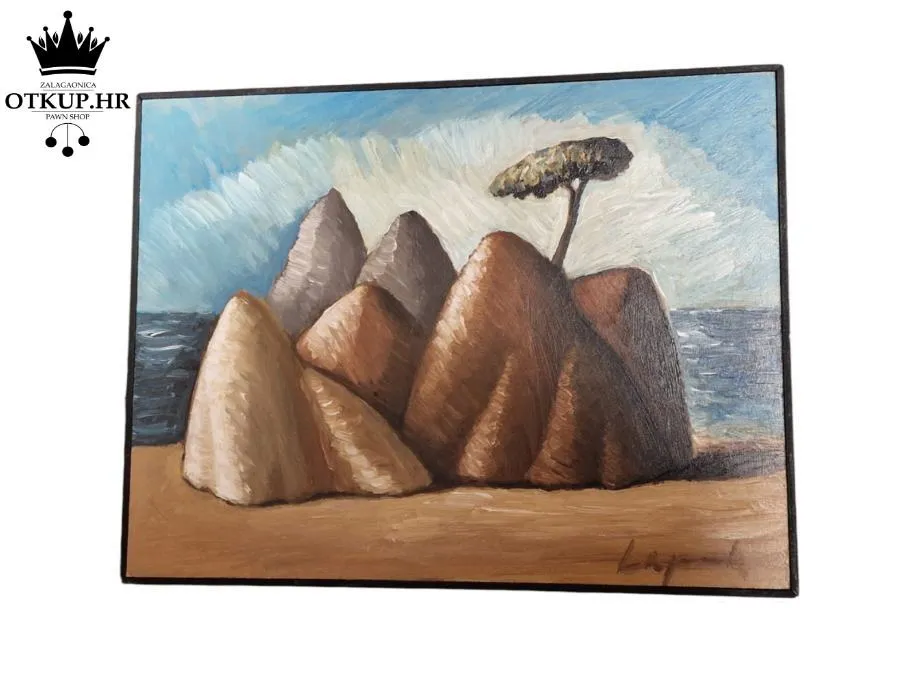 SLIKA ŽELJKO LAPUH 1998. GODINA 21X27,5cm / R1, RATE! - Zagreb