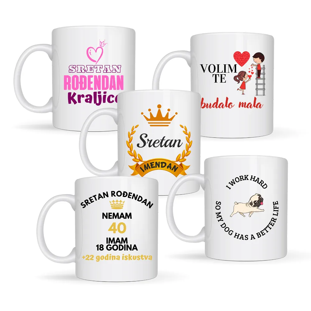 Šalice s natpisom- rođendanske, ljubavne, sportske - Dugo Selo, Dugo Selo-Centar