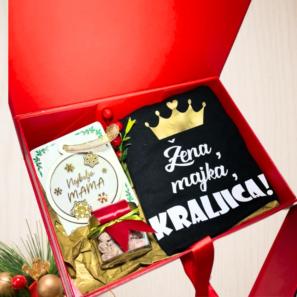 Božićni poklon paket za mamu “Žena, majka, kraljica” - Dugo Selo