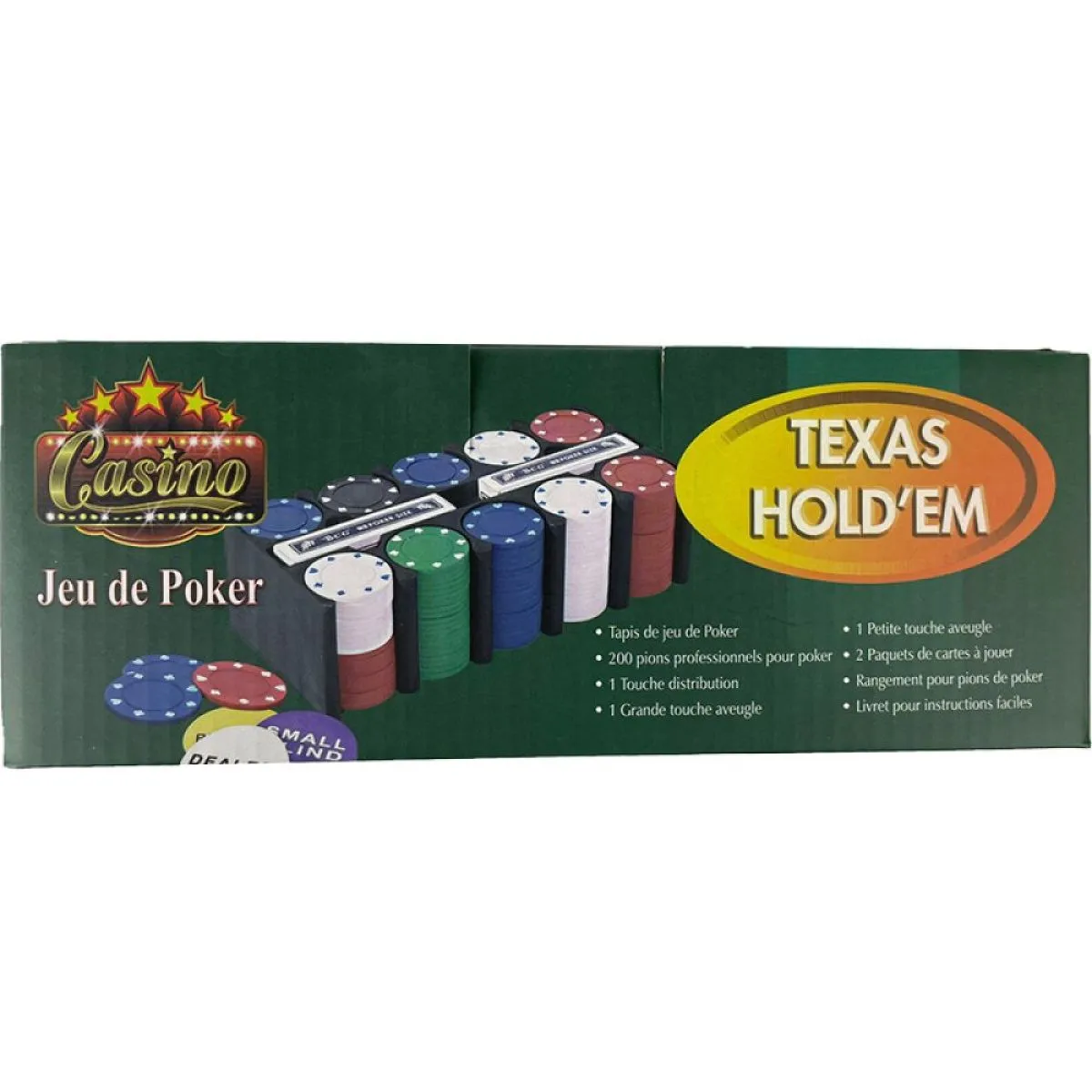 texas hold 'em poker set sa 200 žetona i 2 špila karte - slika 4