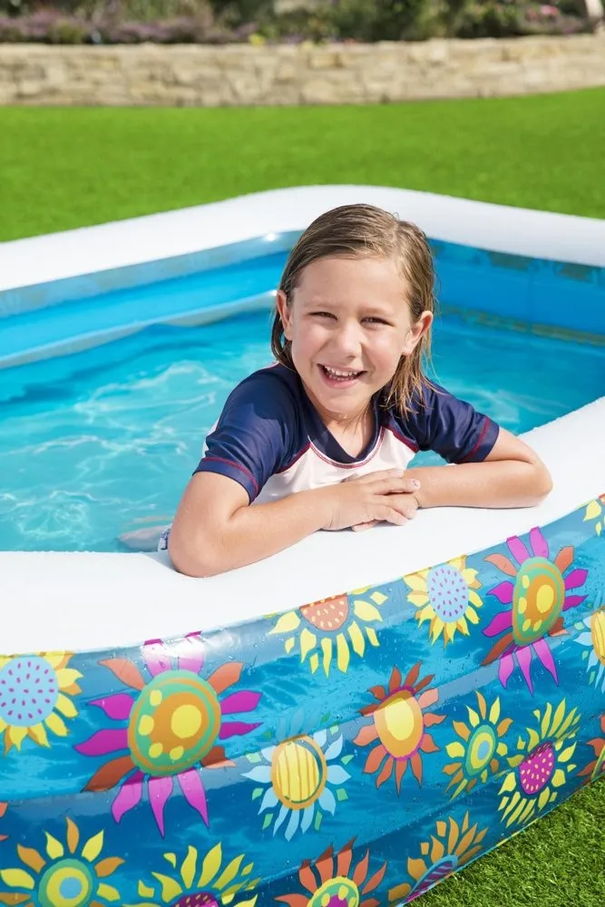 bazen na napuhavanje flowers 229 x 152 x 56 cm bestway 54120 - slika 6