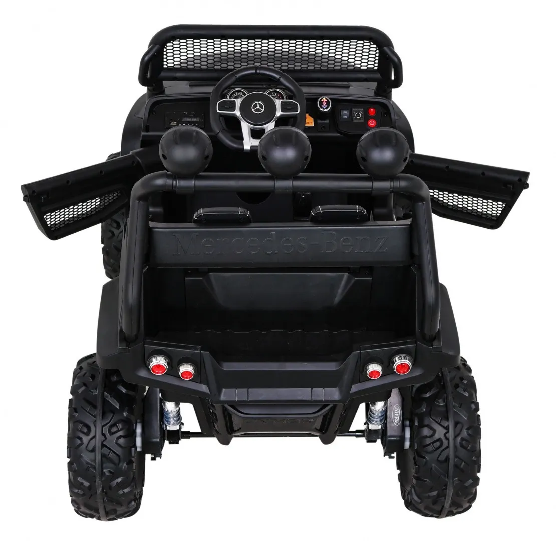 licencirani auto na akumultor mercedes benz unimog s- crni - slika 7