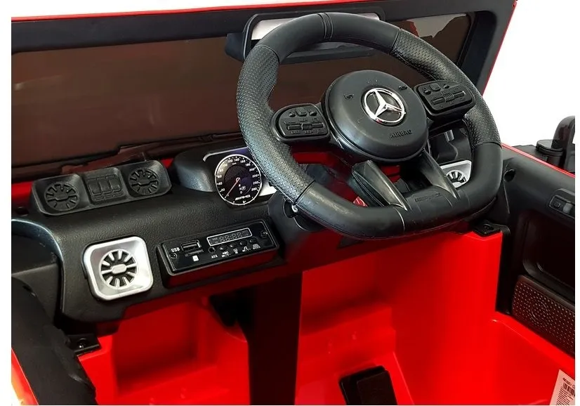 licencirani auto na akumulator mercedes g63 - crveni - slika 6