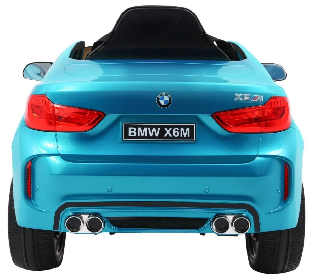 licencirani auto na akumulator bmw x6m - plavi/lakirani - slika 5