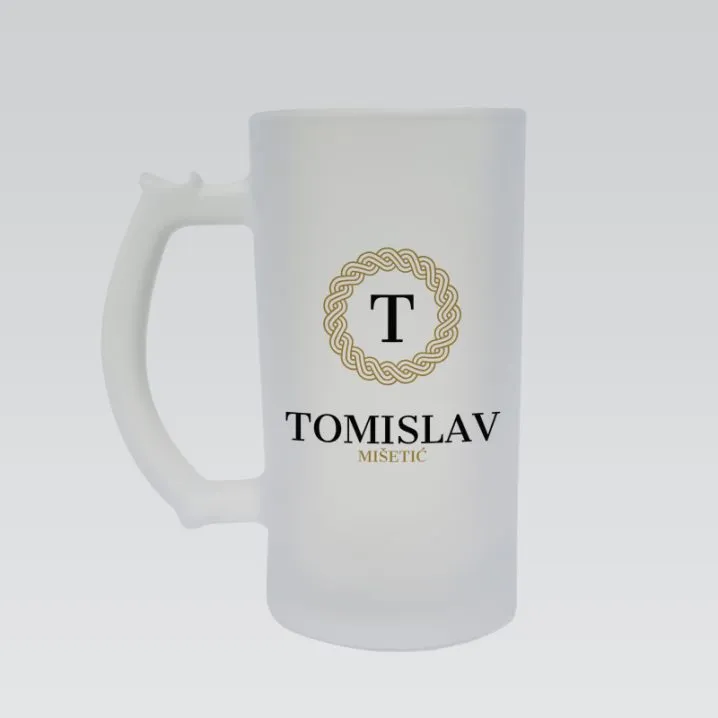 Personalizirana staklena pivska čaša /krigla - Osijek