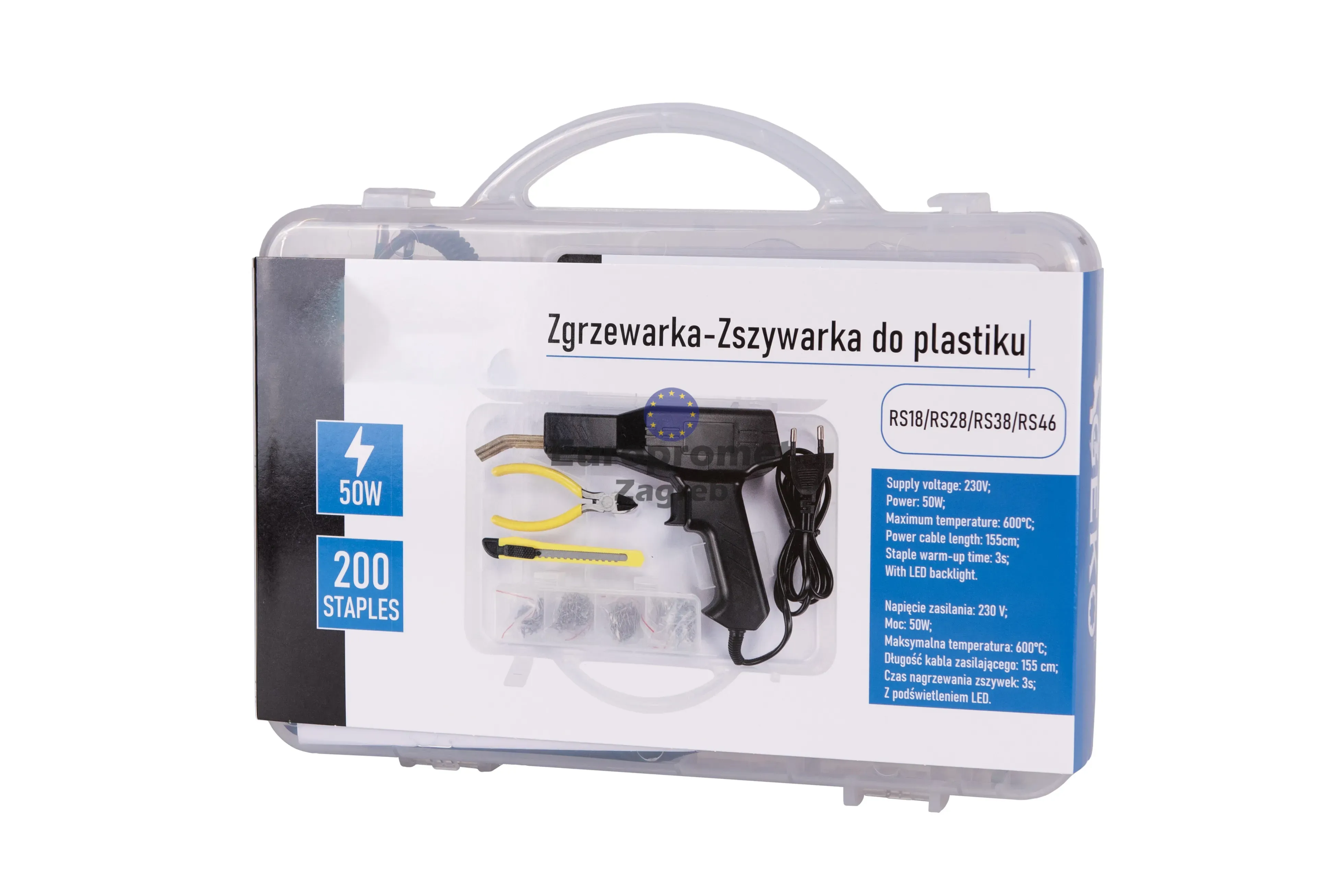 zavarivač plastike 50w + 200 spajalica - slika 2