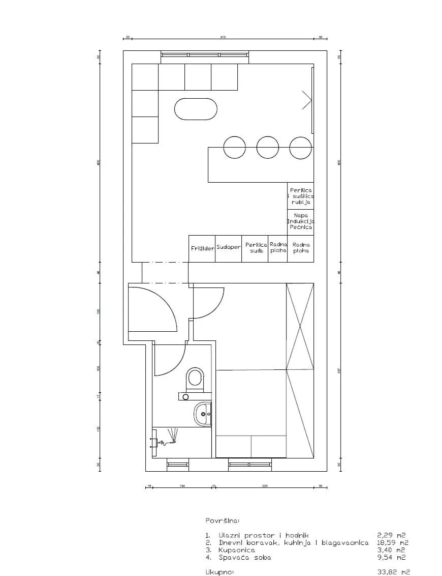 prodaja - dvosobni stan - 34m2 - trnje - slika 6