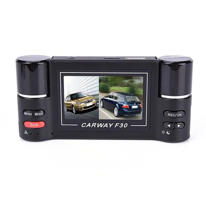 auto kamera s dvije hd glave senzor pokreta noćno snimanje - slika 5