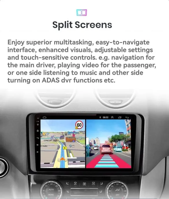 mercedes ml gl w164 x164 original android multimedija parking kamera - slika 2