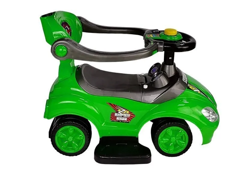 dječja guralica mega car 3in1 - zelena - slika 7