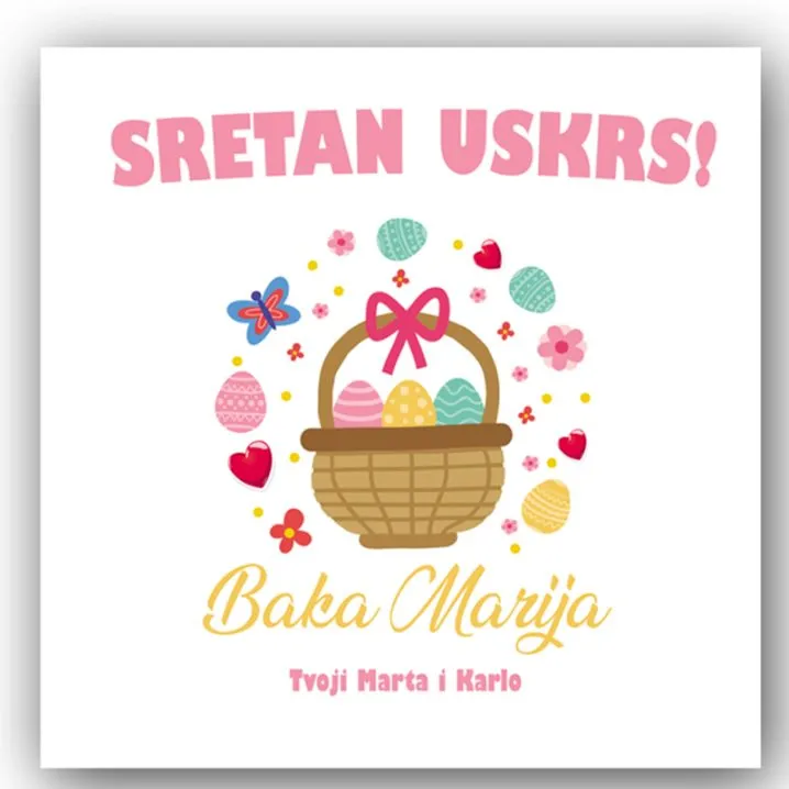 personalizirani jastučić za uskrs - slika 2