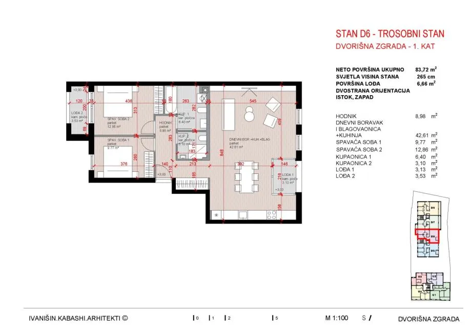 stan: zagreb (lašćina),kvatrić,trosobni 88.00 m2, novogradnja - slika 10