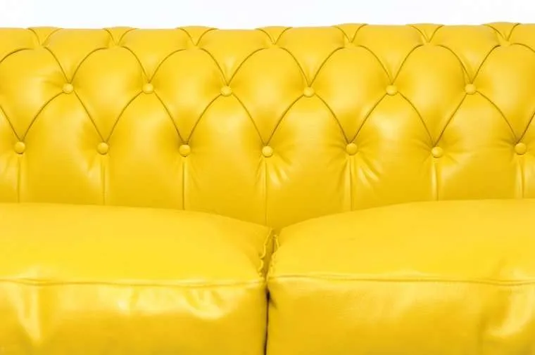 chesterfield dvosjed original leather | 2-sjedišta | yellow - slika 4