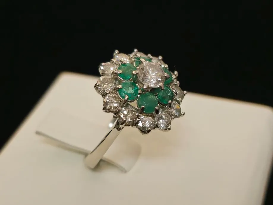 zlatni prsten s dijamantima cca 1,7ct / r1, rate ! - slika 2