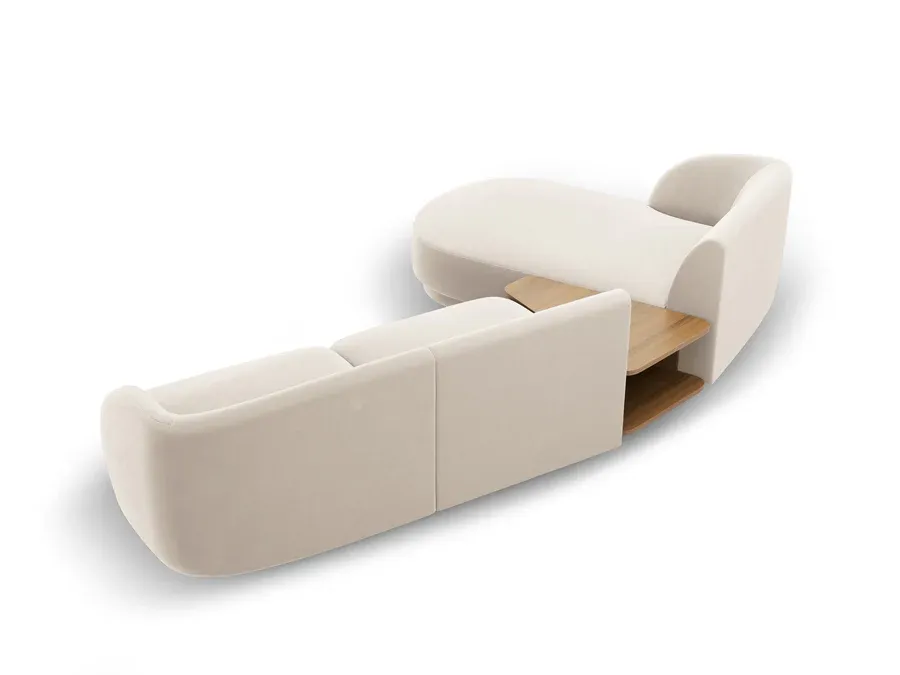 kutna garnitura miley 303x178cm, materijal: baršun - slika 4