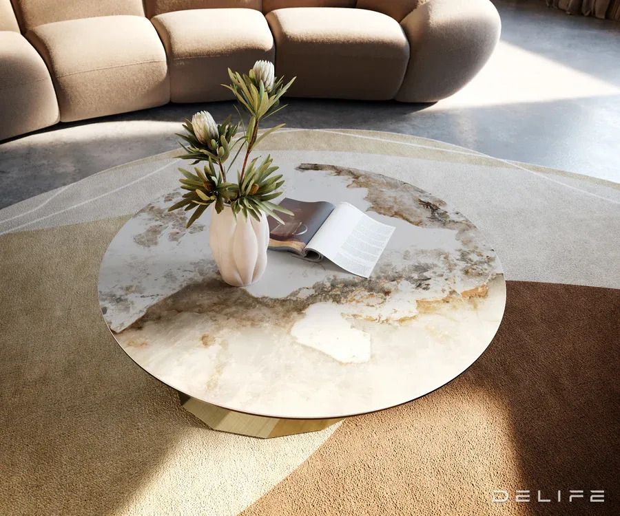klub stolić edge 90x90cm, materijal: keramika minas melange - slika 4