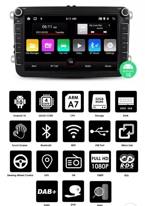 VW GOLF PASSAT POLO JETTA original MULTIMEDIJA ANDROID NAVIGACIJA WIFI - Čakovec
