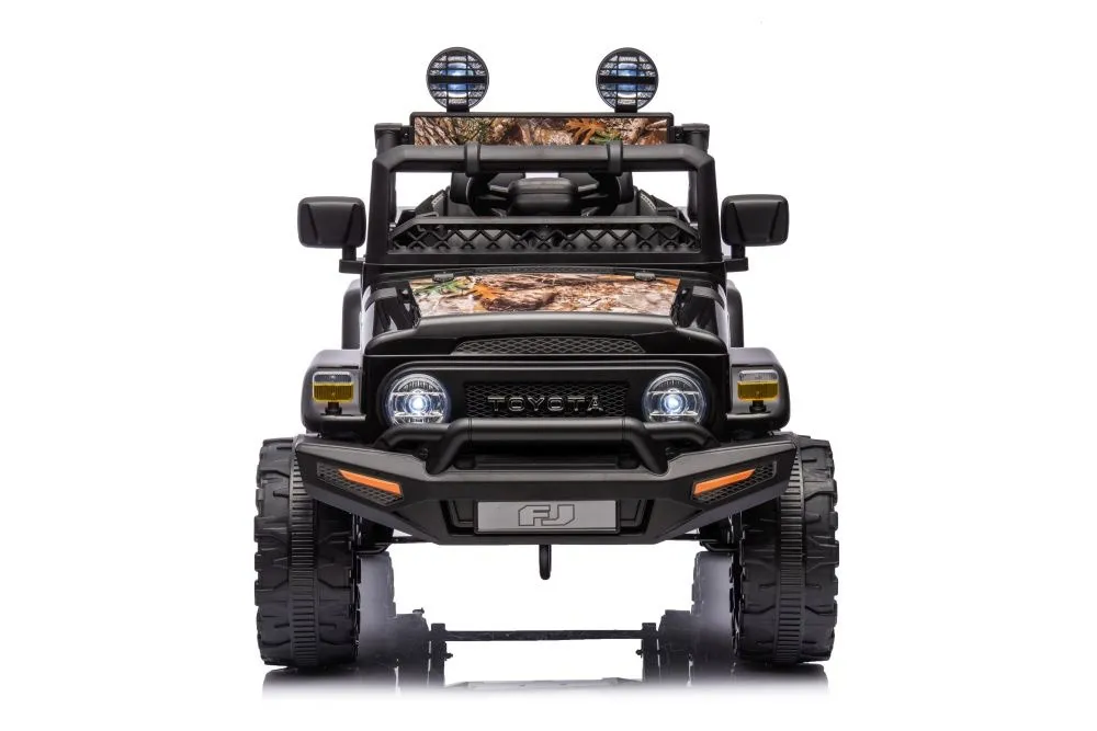 licencirani auto na akumulator toyota fj white 4x4 - crni/forest - slika 4
