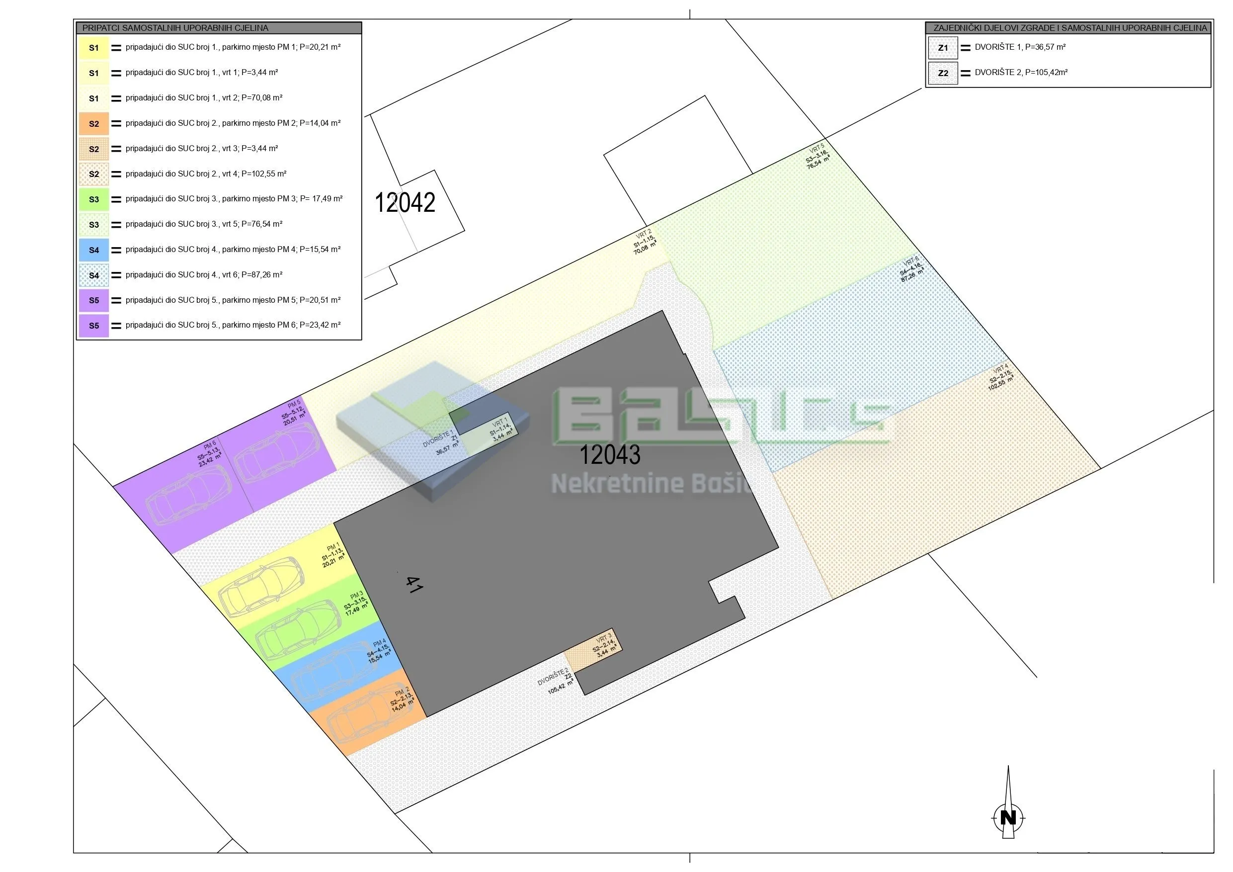 otok pag - mandre, 3soban apartman + vrt + garaža, 99,95 m2 - slika 15