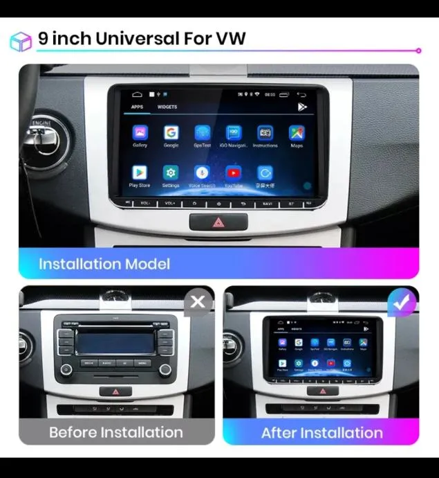 vw golf passat caddy b6 b7 transporter multimedija android navigacija - slika 9