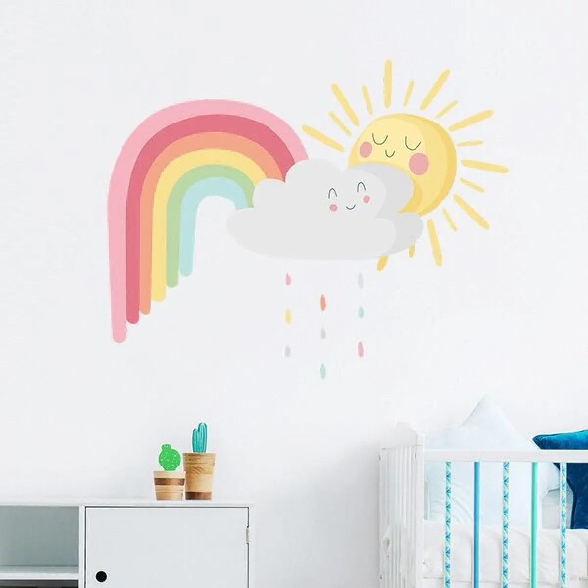 zidna naljepnica sun rain - slika 2