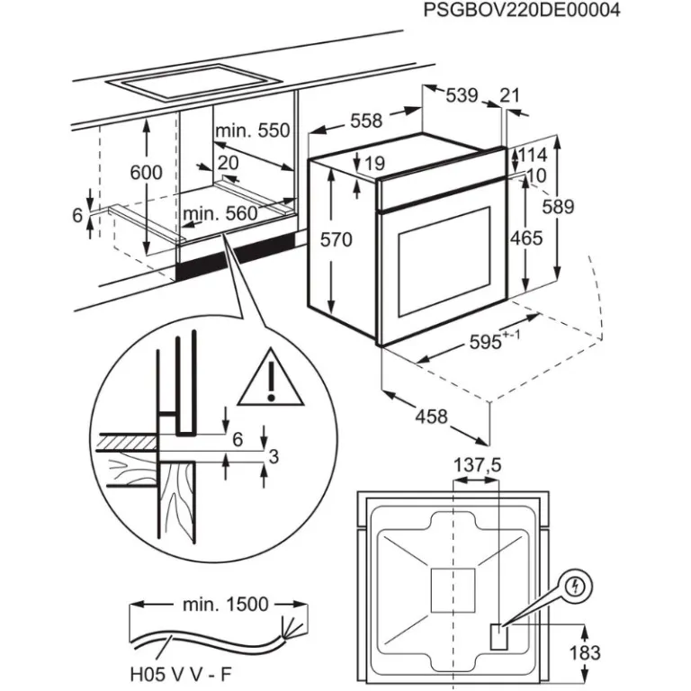 aeg ugradbena pećnica serije 6000 bee43511ab 60 cm, 65 l, sustav toplo - slika 12