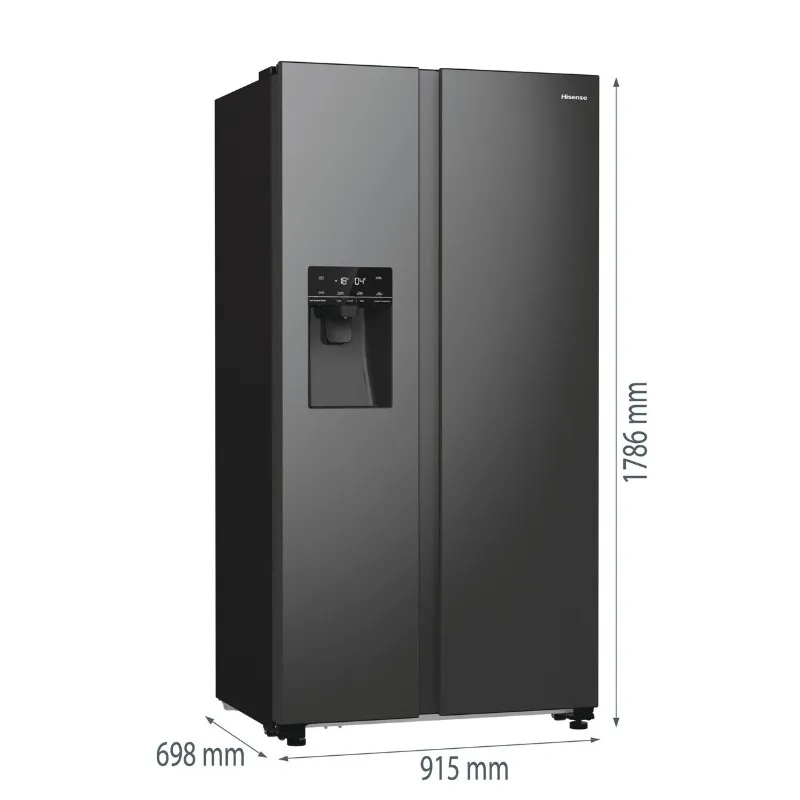 hisense side-by-side rsim535afe dozator za vodu/led, nofrost, sa sprem - slika 3