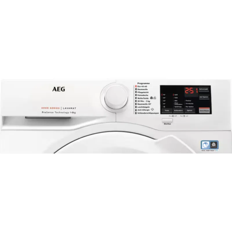 aeg l6fbf57480 6000 prosense® / 8 kg - slika 2