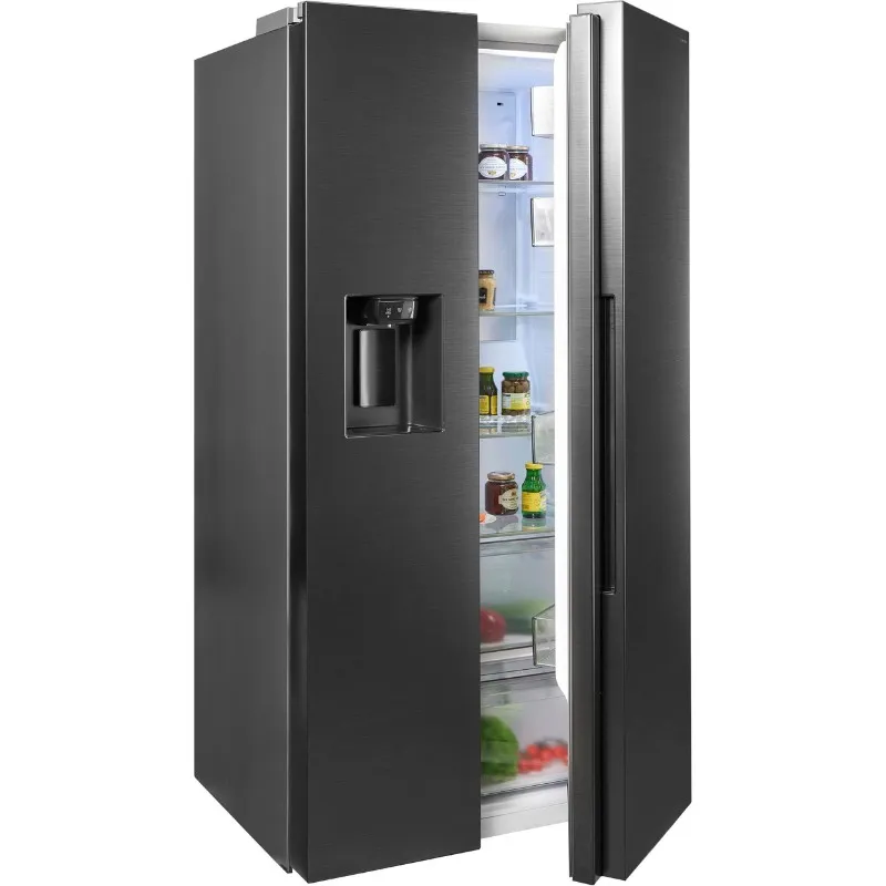 samsung side by side rs70f66kbfef dozator leda i vode, al energy način - slika 3
