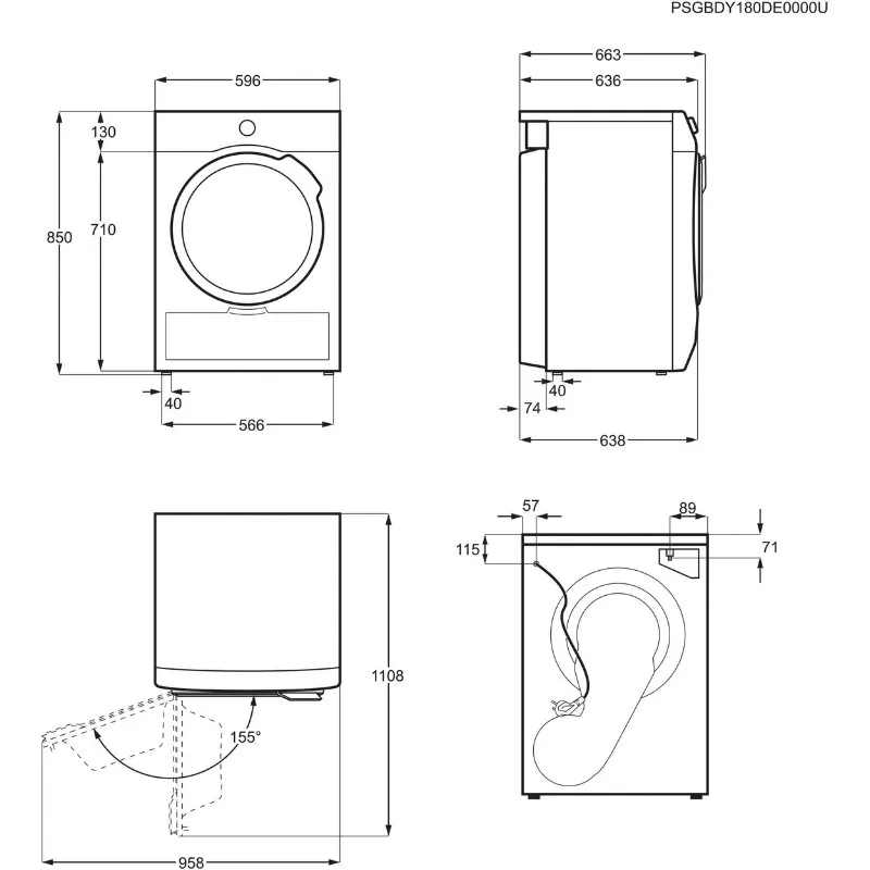 aeg sušilica s toplinskom pumpom tr9dw80690 916 099 280 - slika 6
