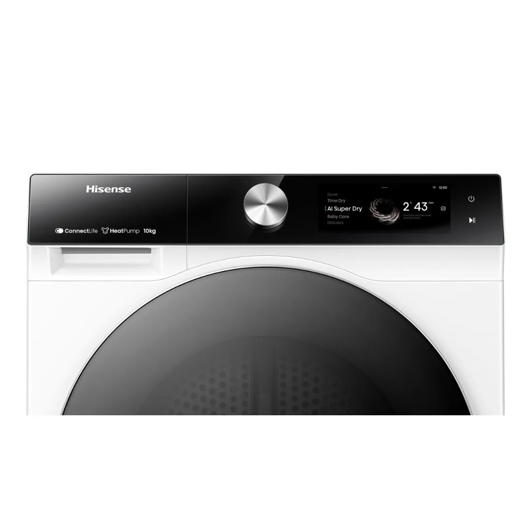 hisense sušilica s toplinskom pumpom dh7s107bw dinamički tft zaslon os - slika 4