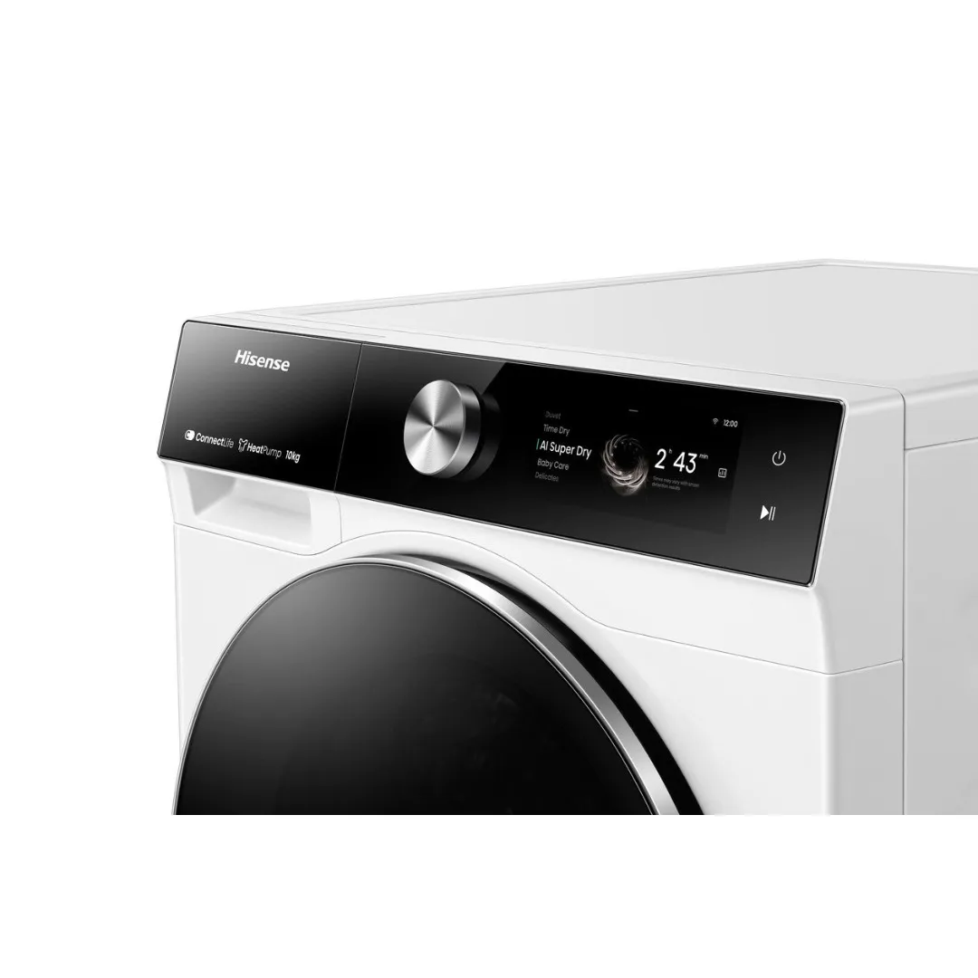 hisense sušilica s toplinskom pumpom dh7s107bw dinamički tft zaslon os - slika 5