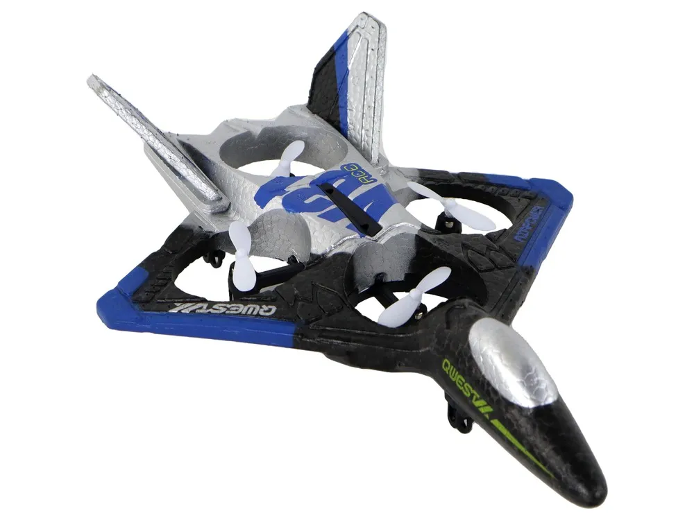 airplane fighter r/c silver blue - slika 5