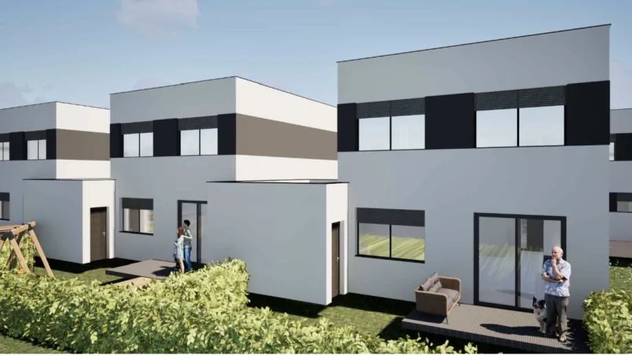 kuće u nizu: osijek, katnice, 127.11 m2 + garaža i vrt novogradnja - slika 2
