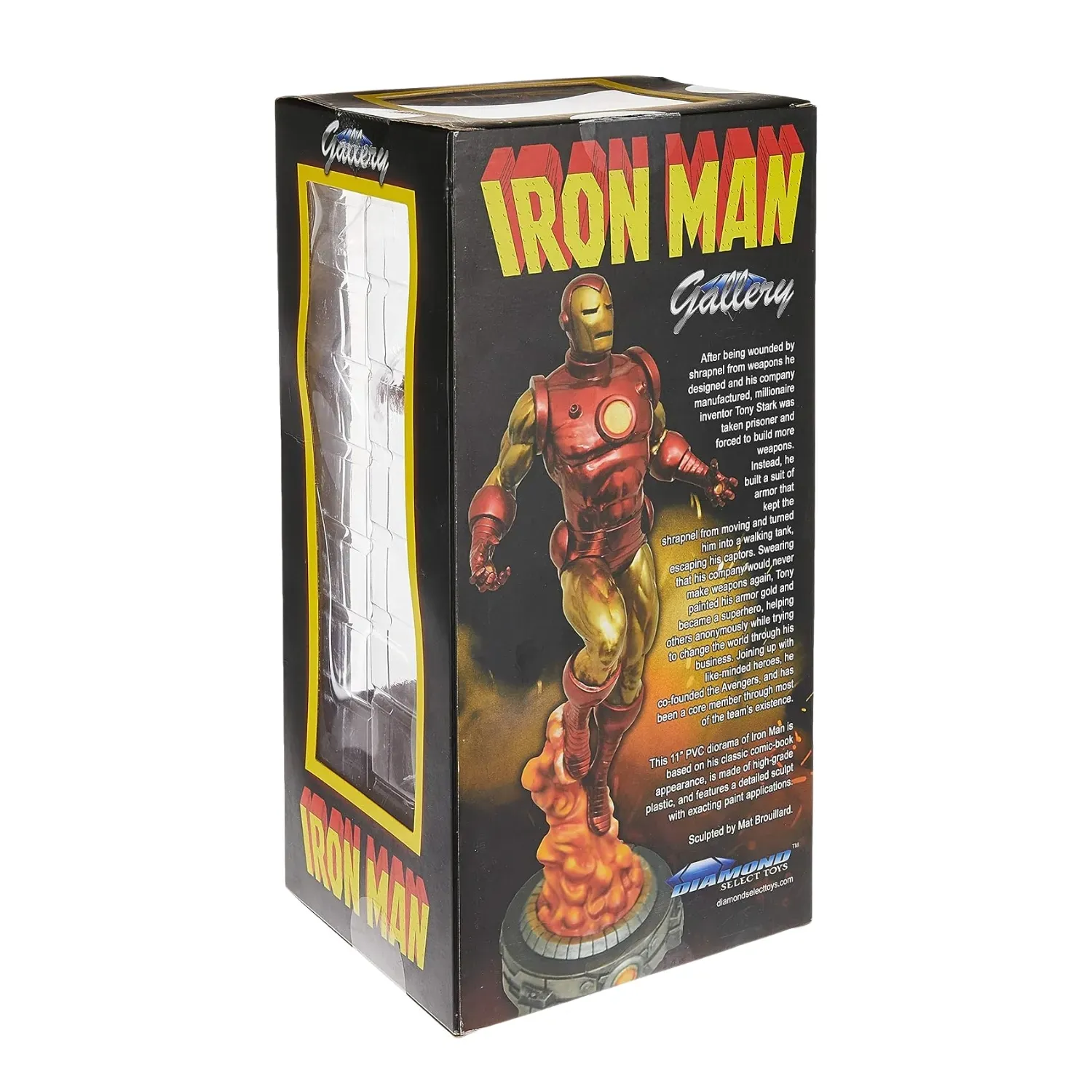 diamond select marvel gallery: iron man (classic) figura, 28cm - slika 4