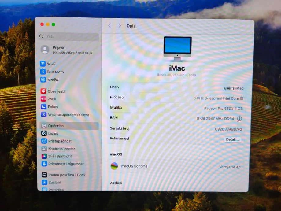 apple imac 21,5'' a2116 8gb / 256gb /i5 / radeon pro 560x / r1, rate! - slika 10