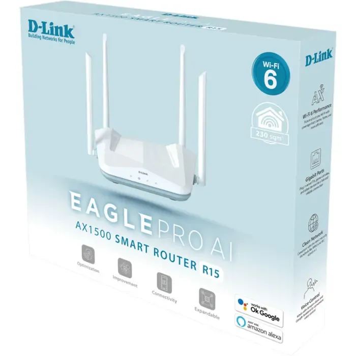 d-link eagle pro ai ax1500 smart router r15 (white) - slika 5