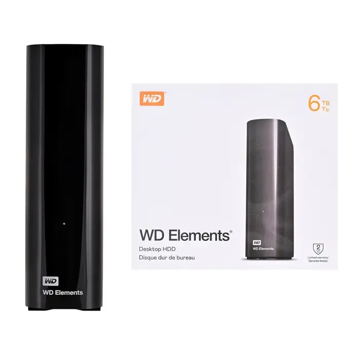 western digital elements wdbwlg0060hbk-eesn external hard drive 6 tb micro-usb b 3.2 gen 1 (3.1 gen 1) black - slika 2