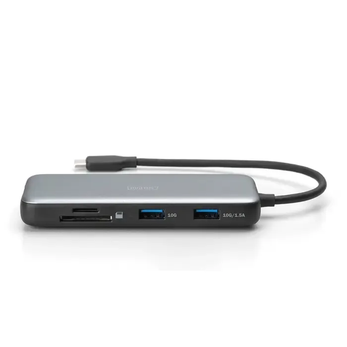 digitus 7-port usb-c docking station (gray/black) - slika 4