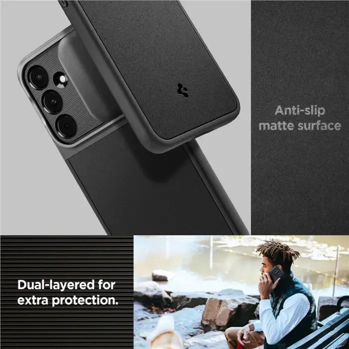 spigen optik armor, crni - samsung galaxy a55 - slika 5