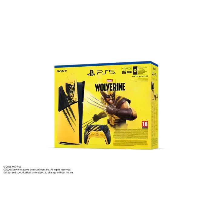 playstation 5 digital edition e chassis marvel’s wolverine battle yellow limited edition vch - preorder 16.09. - slika 3