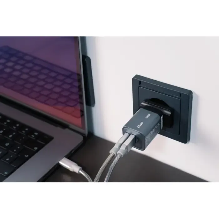 verbatim gnc-35 gan charger 35w 1xusb-c/1xusb-a - slika 5