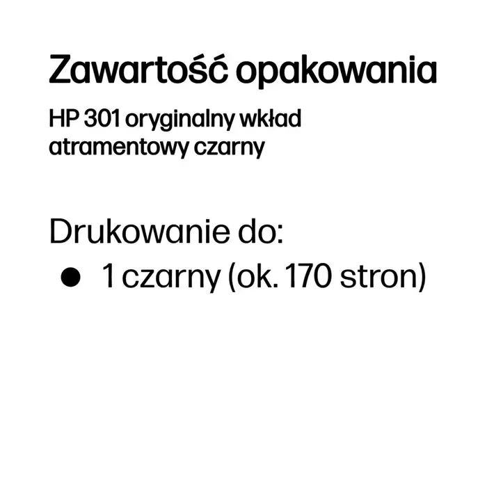 hp 301 black original ink cartridge - slika 3